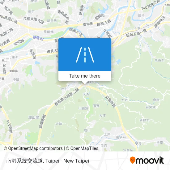 南港系統交流道 map