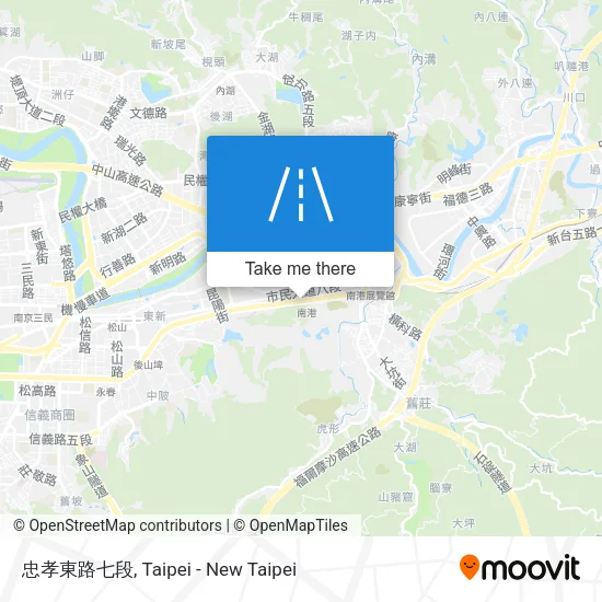 忠孝東路七段 map