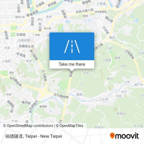 福德隧道 map