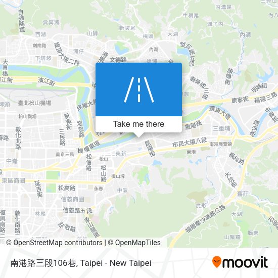 南港路三段106巷 map