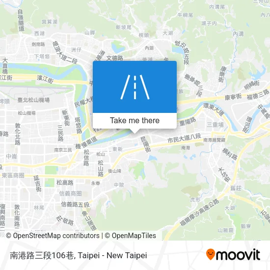 南港路三段106巷地圖