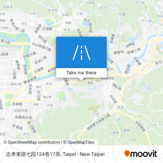 忠孝東路七段124巷17弄地圖