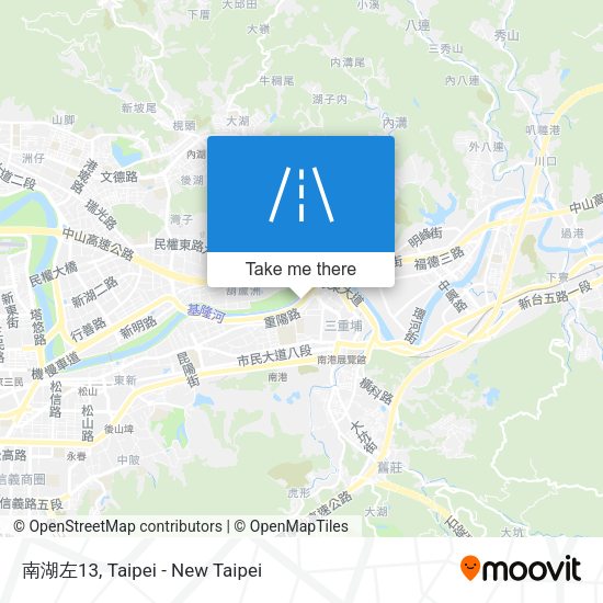 南湖左13 map