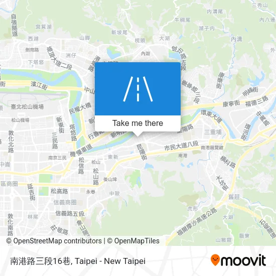 南港路三段16巷地圖