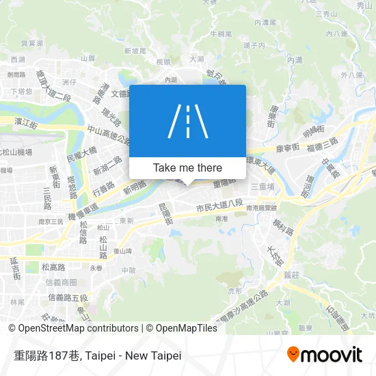 重陽路187巷地圖