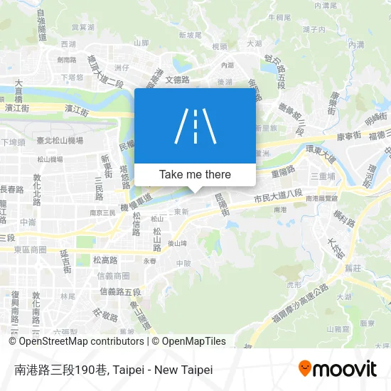南港路三段190巷 map