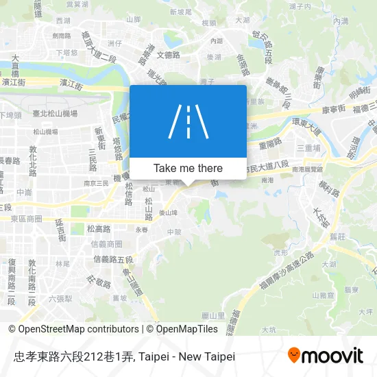 忠孝東路六段212巷1弄地圖