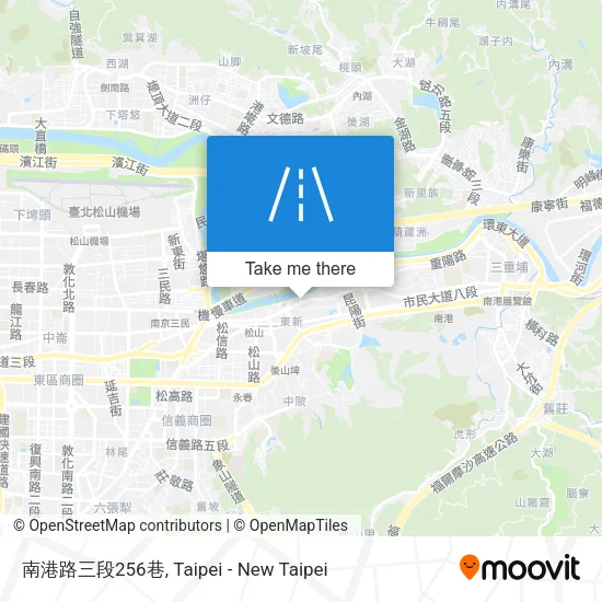 南港路三段256巷地圖