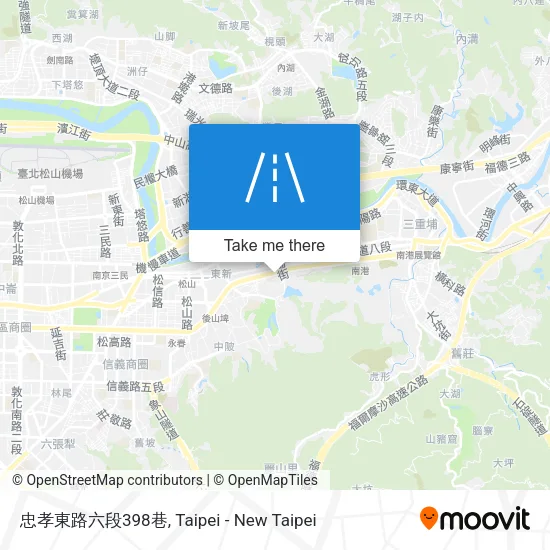 忠孝東路六段398巷地圖