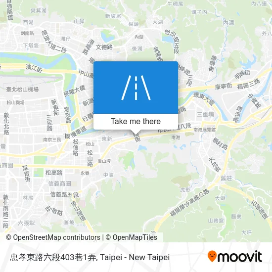 忠孝東路六段403巷1弄地圖