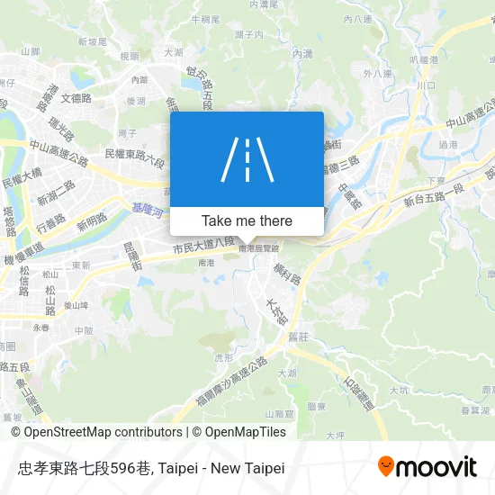 忠孝東路七段596巷地圖