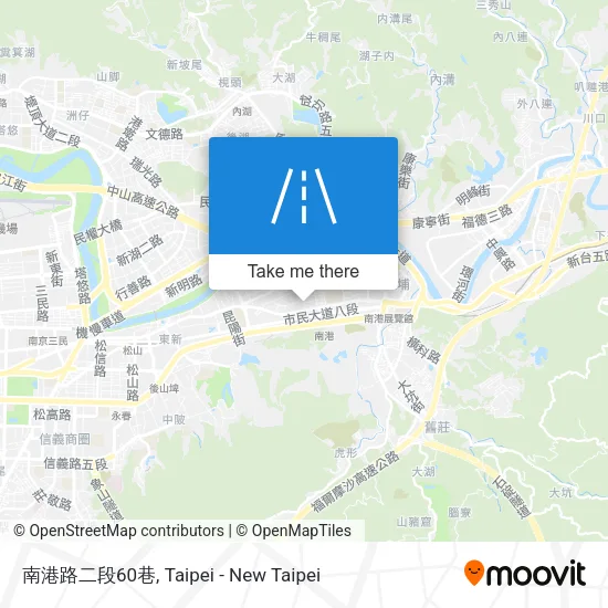 南港路二段60巷地圖