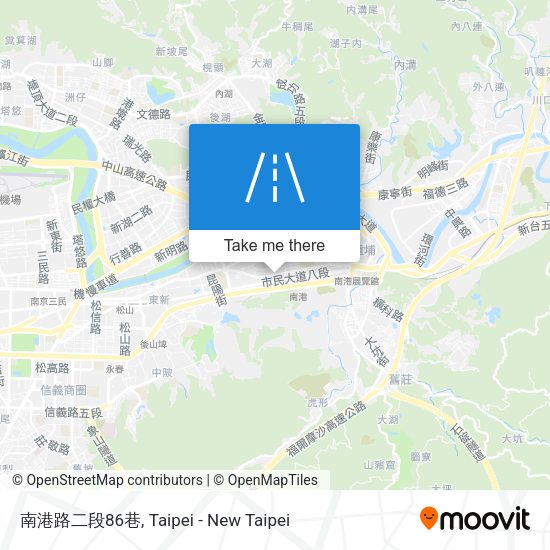 南港路二段86巷地圖