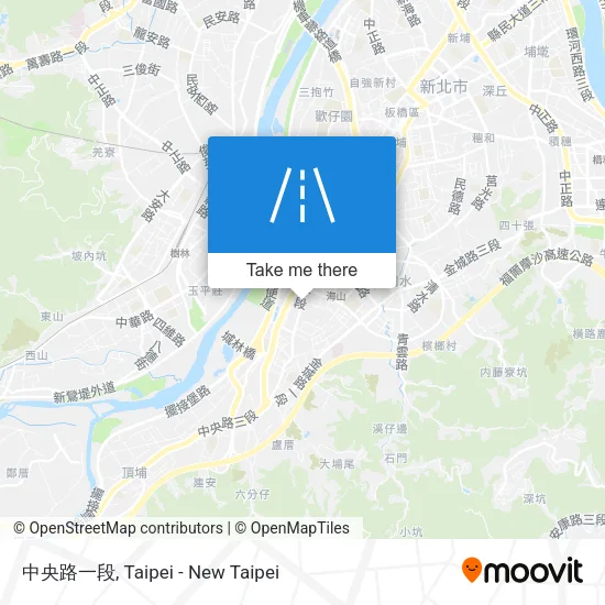 中央路一段地圖