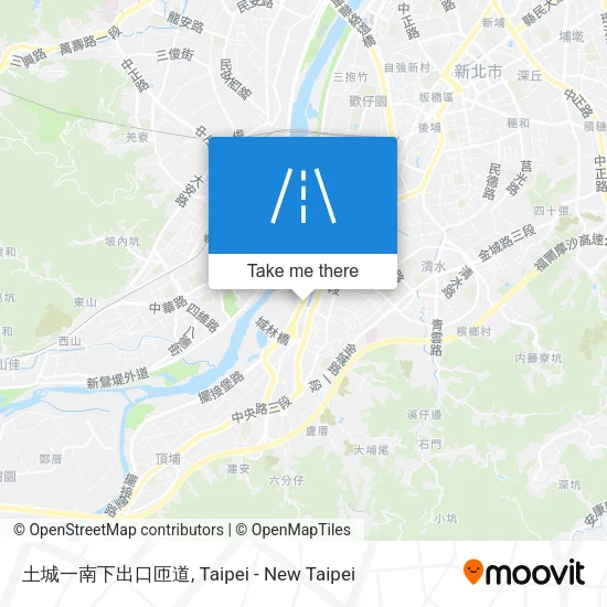 土城一南下出口匝道 map