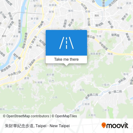 朱財華紀念步道地圖