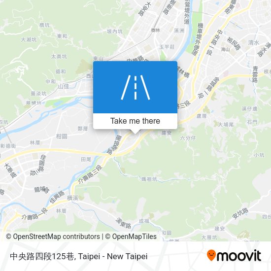 中央路四段125巷地圖