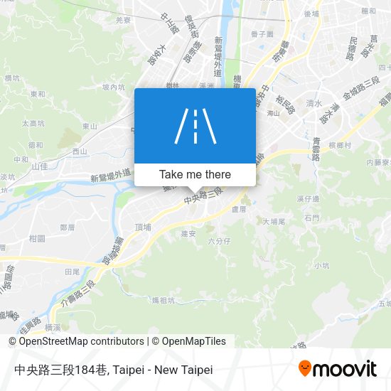 中央路三段184巷地圖