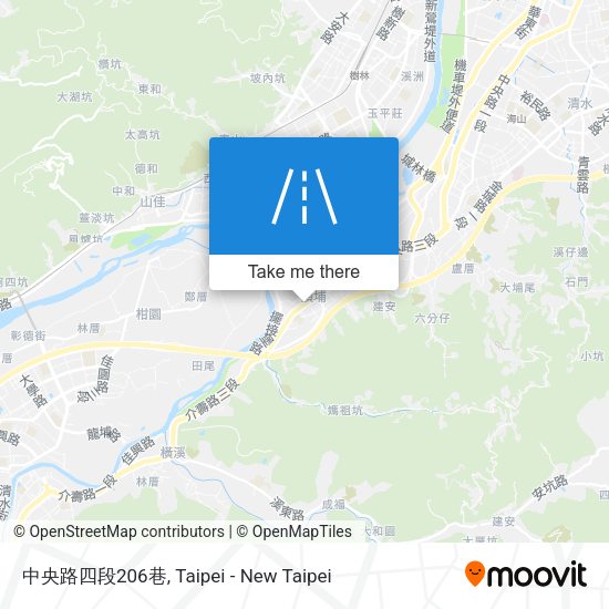 中央路四段206巷地圖