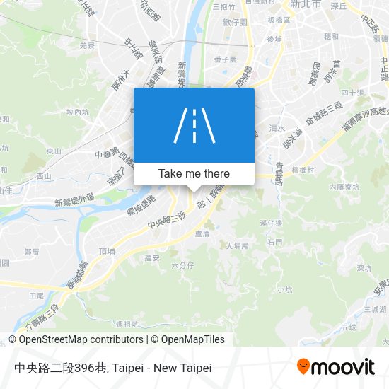 中央路二段396巷地圖