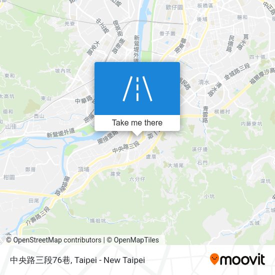 中央路三段76巷地圖