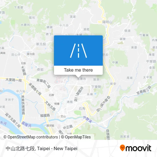中山北路七段地圖