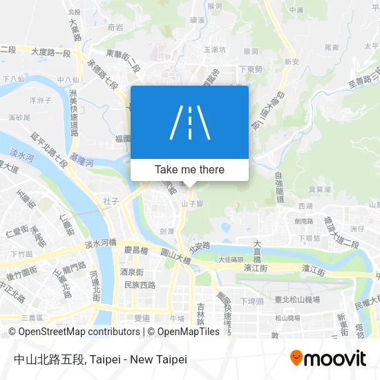 中山北路五段地圖