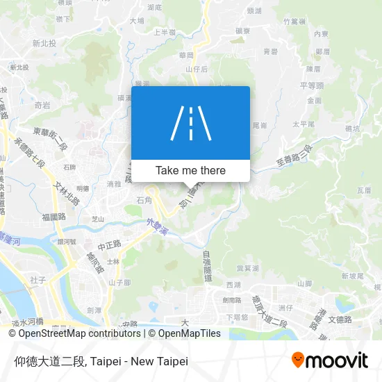 仰德大道二段地圖