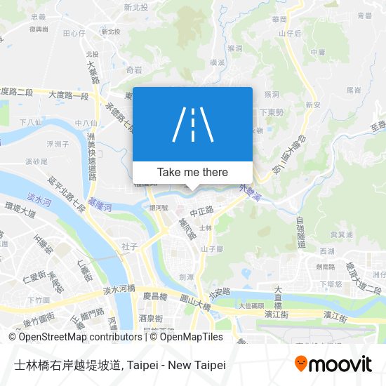 士林橋右岸越堤坡道 map