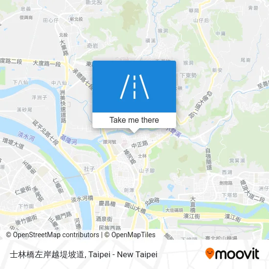 士林橋左岸越堤坡道 map