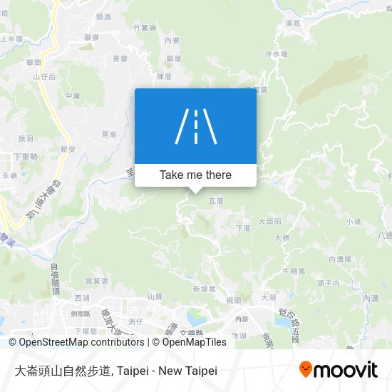 大崙頭山自然步道地圖