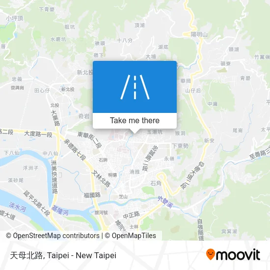 天母北路地圖