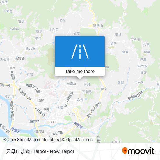 天母山步道地圖