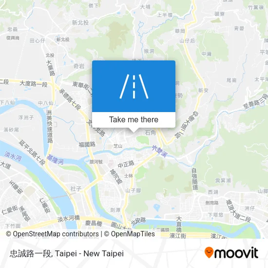 忠誠路一段 map