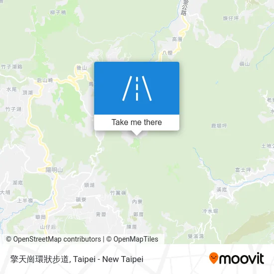 擎天崗環狀步道 map