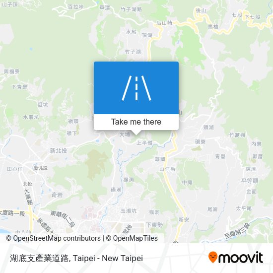 湖底支產業道路地圖