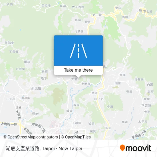 湖底支產業道路 map
