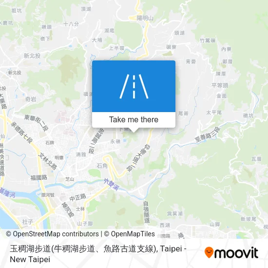 玉稠湖步道(牛稠湖步道、魚路古道支線) map