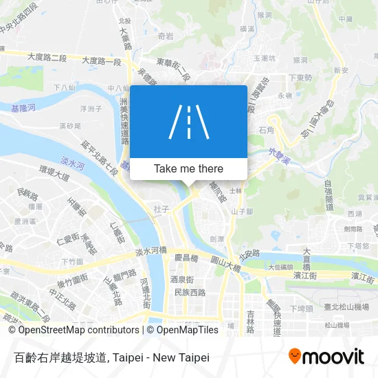 百齡右岸越堤坡道 map