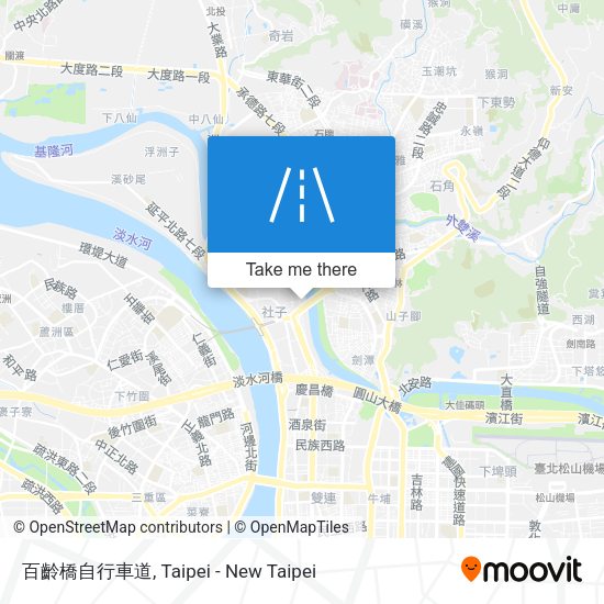 百齡橋自行車道 map