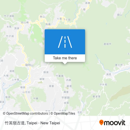 竹篙嶺古道 map