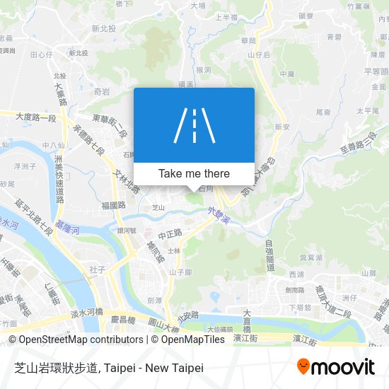 芝山岩環狀步道 map