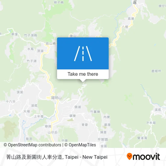 菁山路及新園街人車分道 map