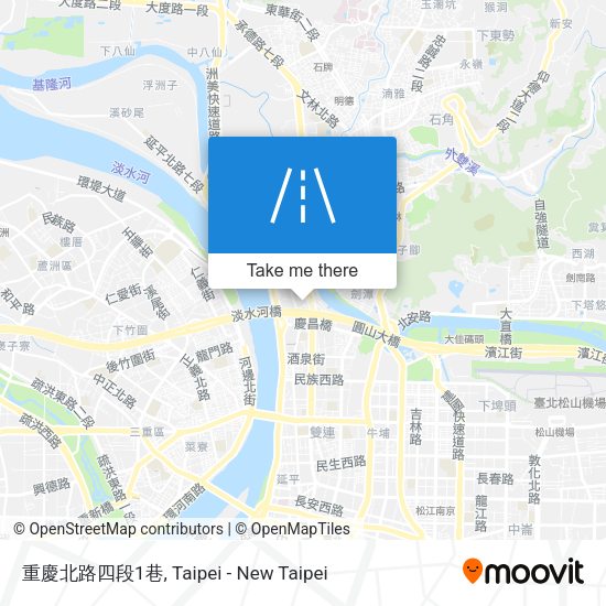 重慶北路四段1巷地圖