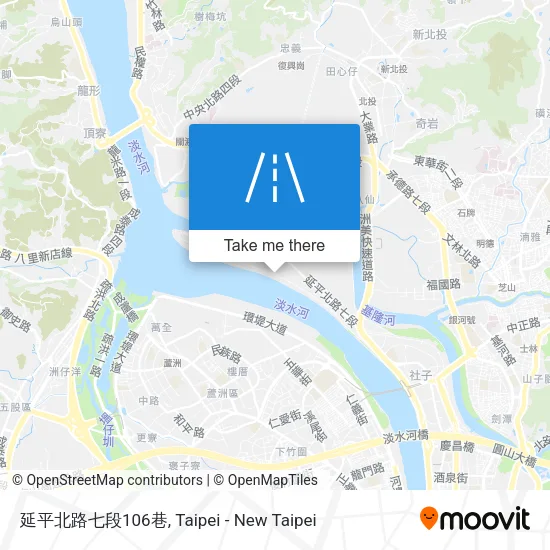 延平北路七段106巷地圖
