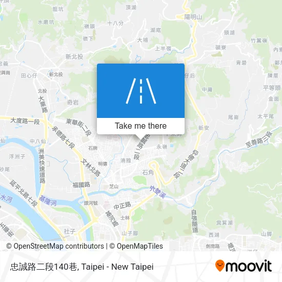 忠誠路二段140巷地圖