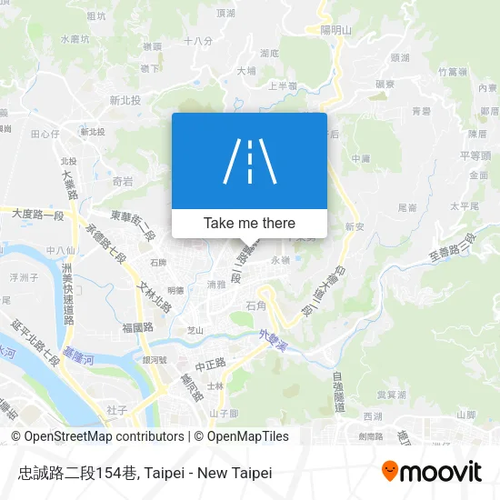 忠誠路二段154巷 map