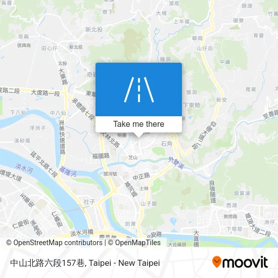 中山北路六段157巷地圖