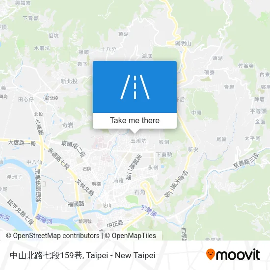 中山北路七段159巷地圖