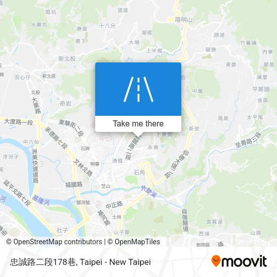 忠誠路二段178巷 map